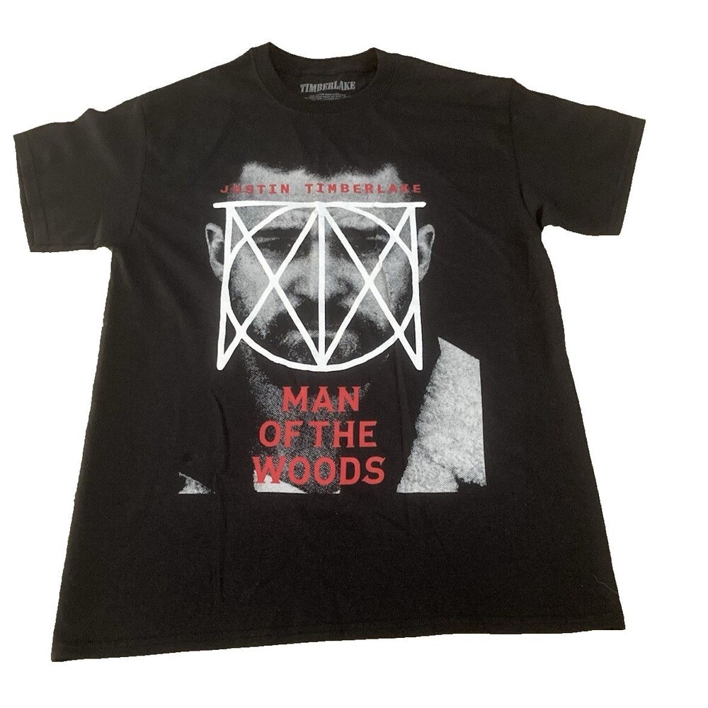 JUSTIN TIMBERLAKE T-Shirt Man Of The Woods Men's Size M 2018 Concert Tour